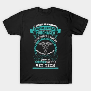 Vet Tech Forever The Title T-Shirt